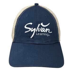 Sylvan Learning Snapback Trucker Hat Blue One Size Adjustable Mesh Back 6 Panel